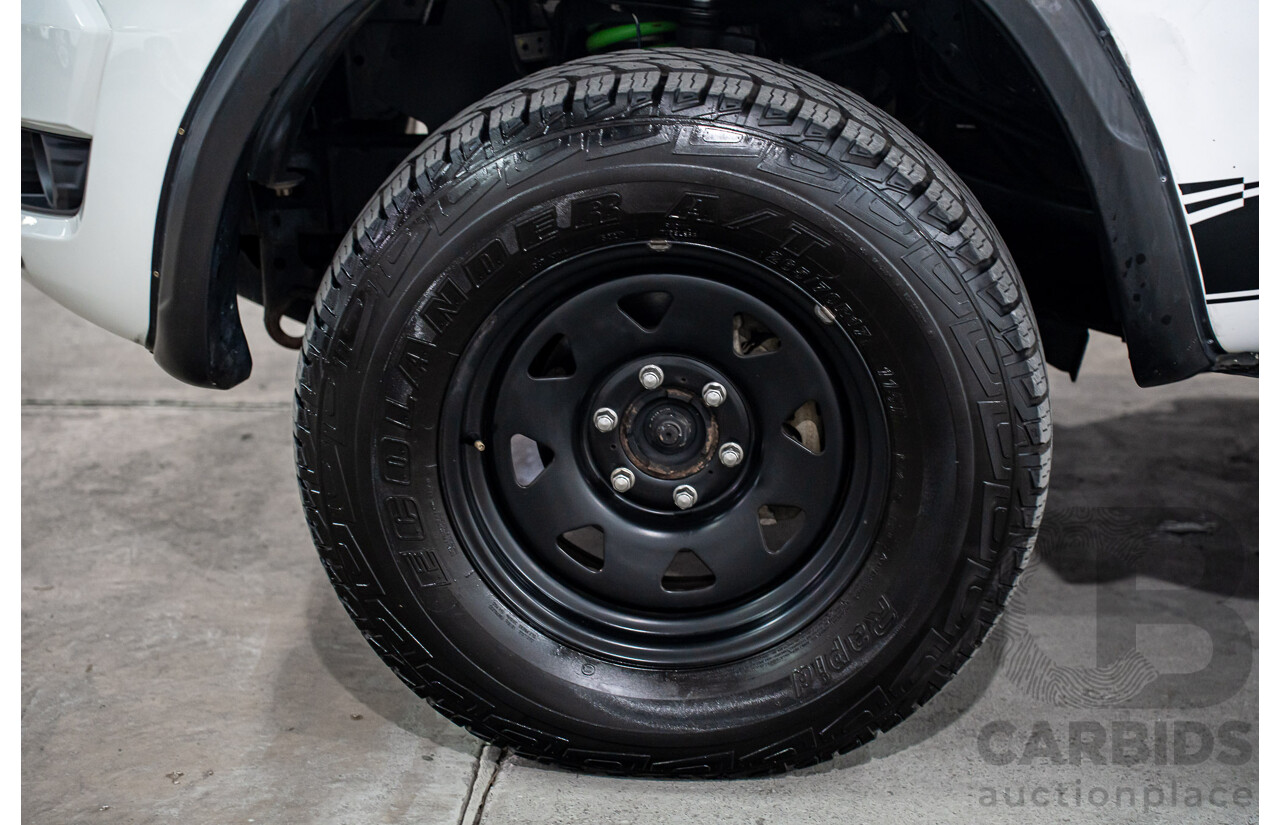 09/2016 Ford Ranger XL 3.2 (4x4) 4x4 PX MKII MY17 C/Chas Frozen White Turbo Diesel 3.2L