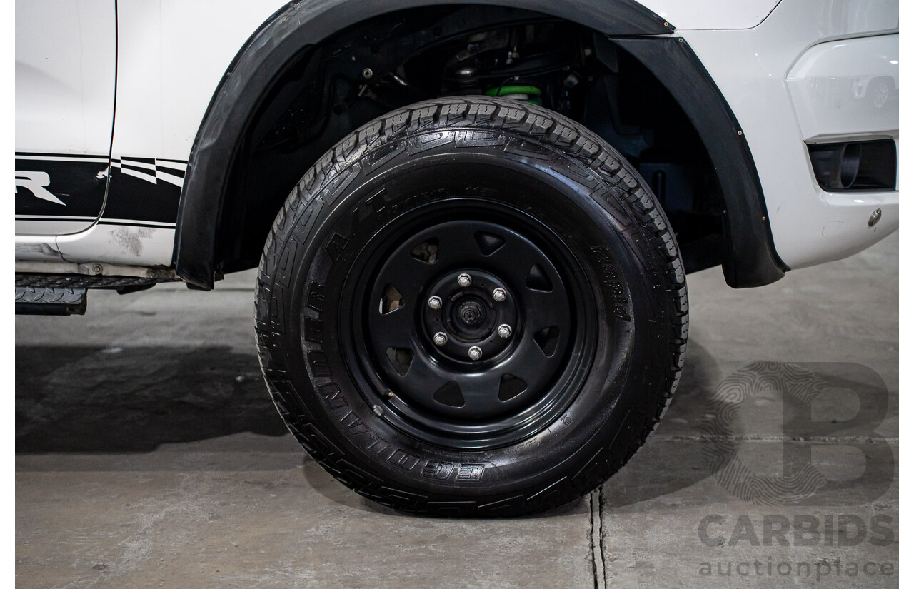 09/2016 Ford Ranger XL 3.2 (4x4) 4x4 PX MKII MY17 C/Chas Frozen White Turbo Diesel 3.2L