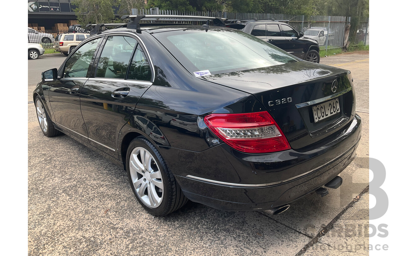 6/2009 Mercedes-Benz C320 CDI Avantgarde W204 4d Sedan Obisidian Black Turbo Diesel V6 3.0L