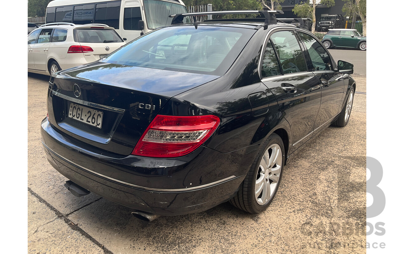 6/2009 Mercedes-Benz C320 CDI Avantgarde W204 4d Sedan Obisidian Black Turbo Diesel V6 3.0L