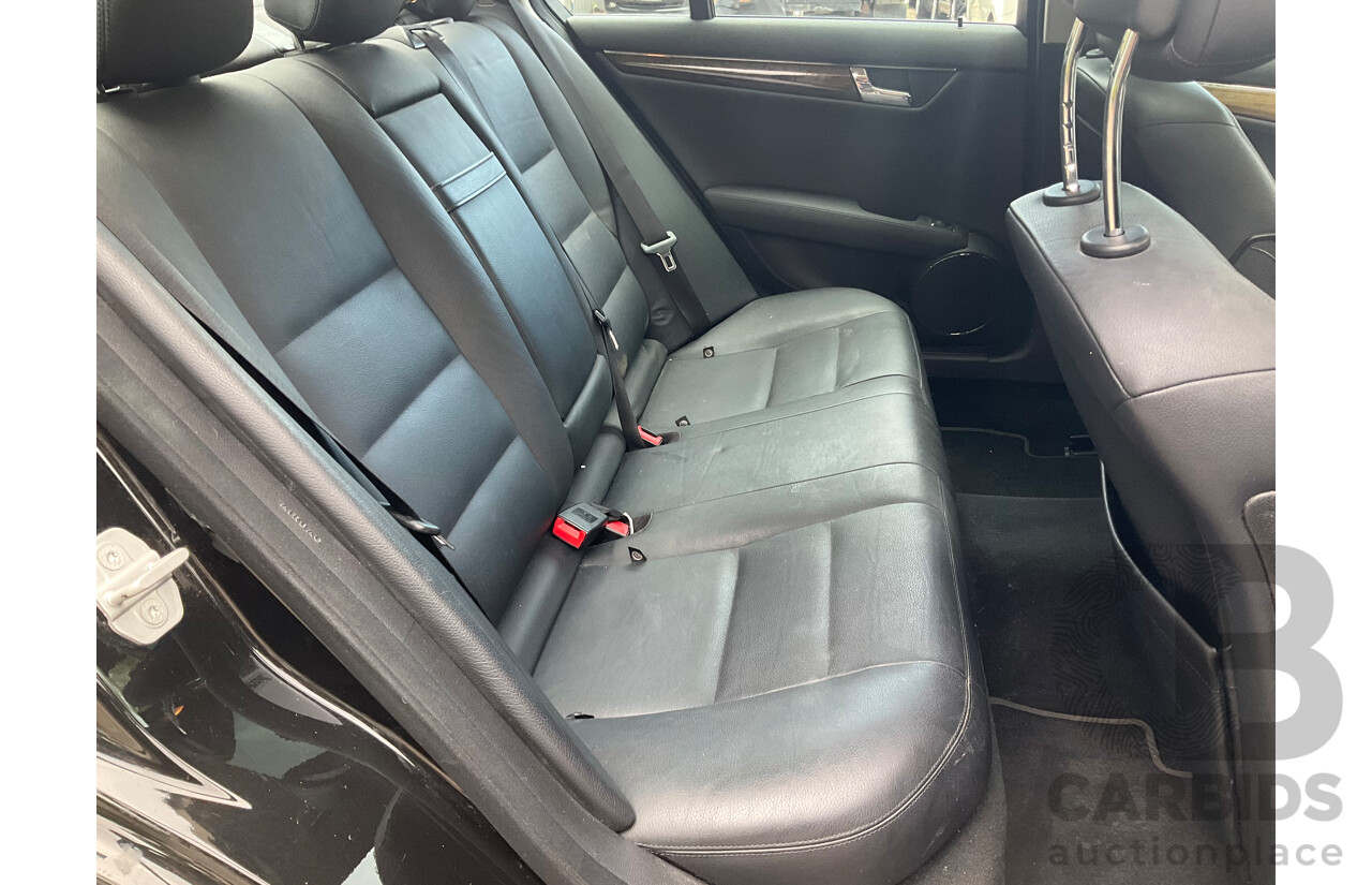 6/2009 Mercedes-Benz C320 CDI Avantgarde W204 4d Sedan Obisidian Black Turbo Diesel V6 3.0L