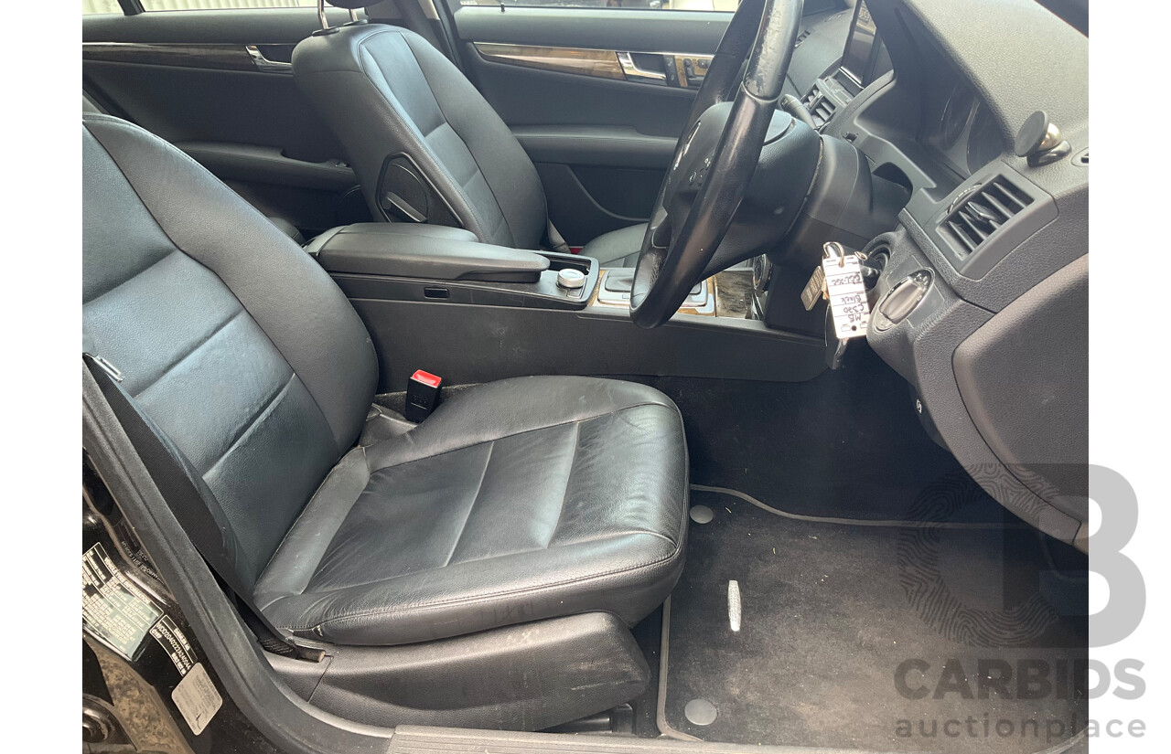 6/2009 Mercedes-Benz C320 CDI Avantgarde W204 4d Sedan Obisidian Black Turbo Diesel V6 3.0L