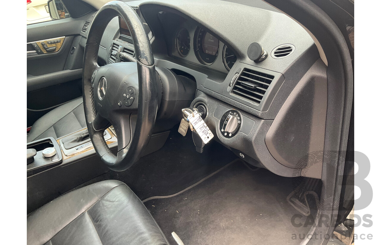 6/2009 Mercedes-Benz C320 CDI Avantgarde W204 4d Sedan Obisidian Black Turbo Diesel V6 3.0L