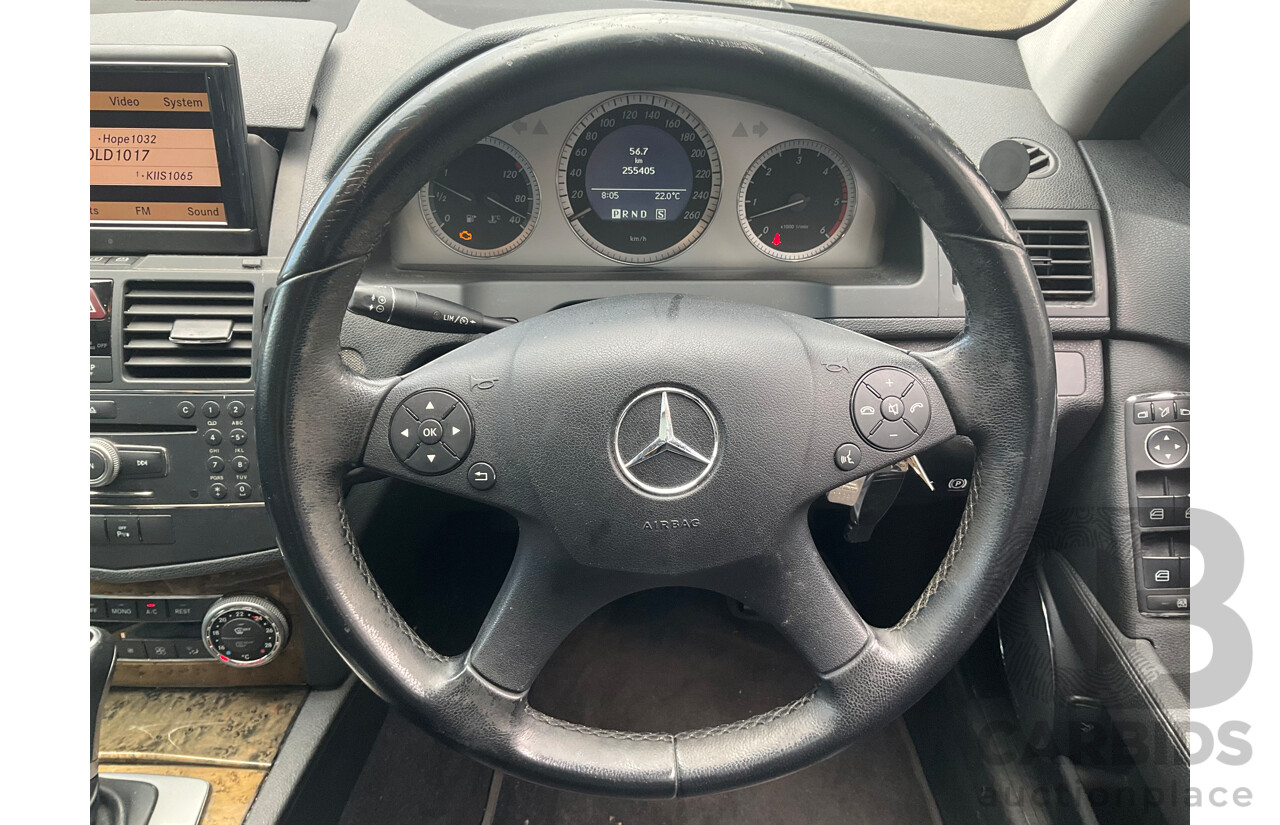 6/2009 Mercedes-Benz C320 CDI Avantgarde W204 4d Sedan Obisidian Black Turbo Diesel V6 3.0L