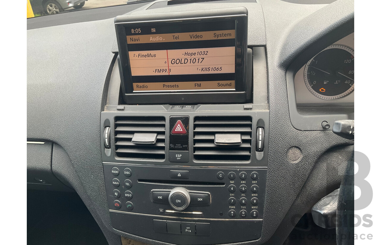 6/2009 Mercedes-Benz C320 CDI Avantgarde W204 4d Sedan Obisidian Black Turbo Diesel V6 3.0L