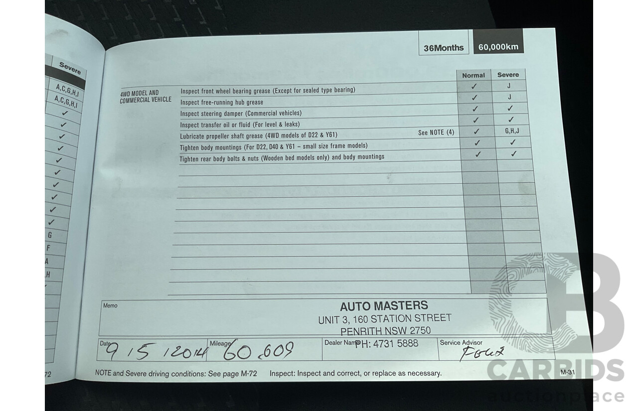 3/2012 Nissan X-Trail TS (4x4) T31 Series 5 4d Wagon Silver Turbo Diesel 2.0L