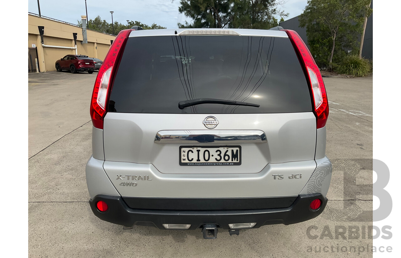3/2012 Nissan X-Trail TS (4x4) T31 Series 5 4d Wagon Silver Turbo Diesel 2.0L
