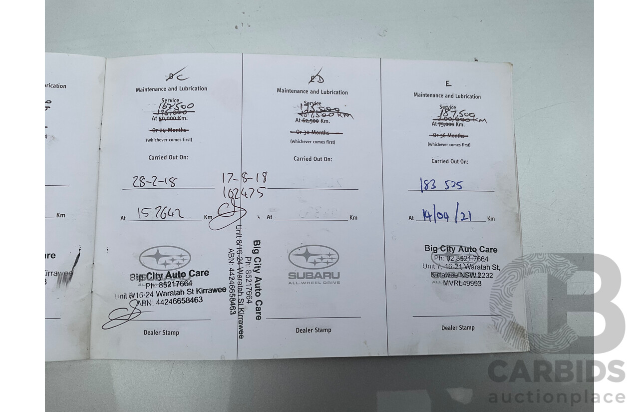 7/2006 Subaru Liberty 2.0R MY06 4d Sedan Silver 2.0L