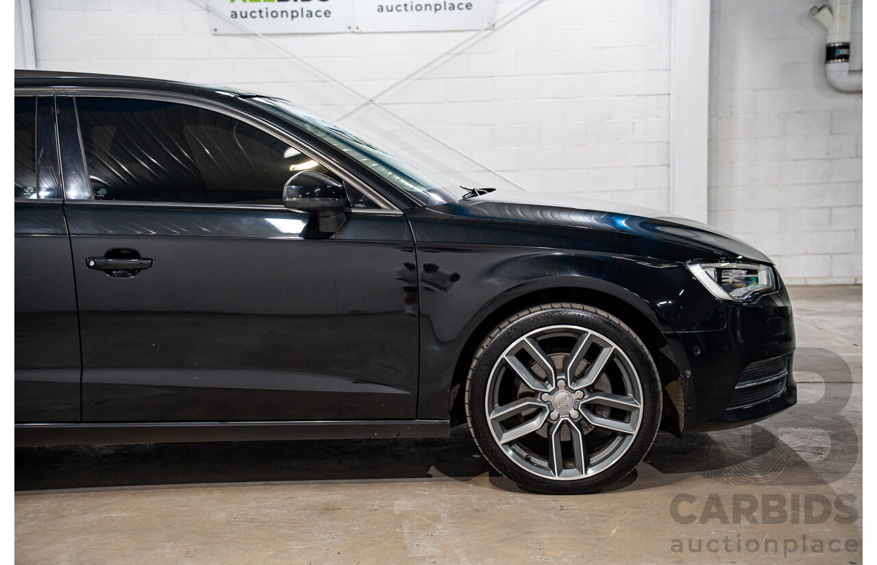 1/2014 Audi A3 Sportback 1.4 TFSI Attraction COD 8V 5d Hatchback Phantom Black Pearl Turbo 1.4L