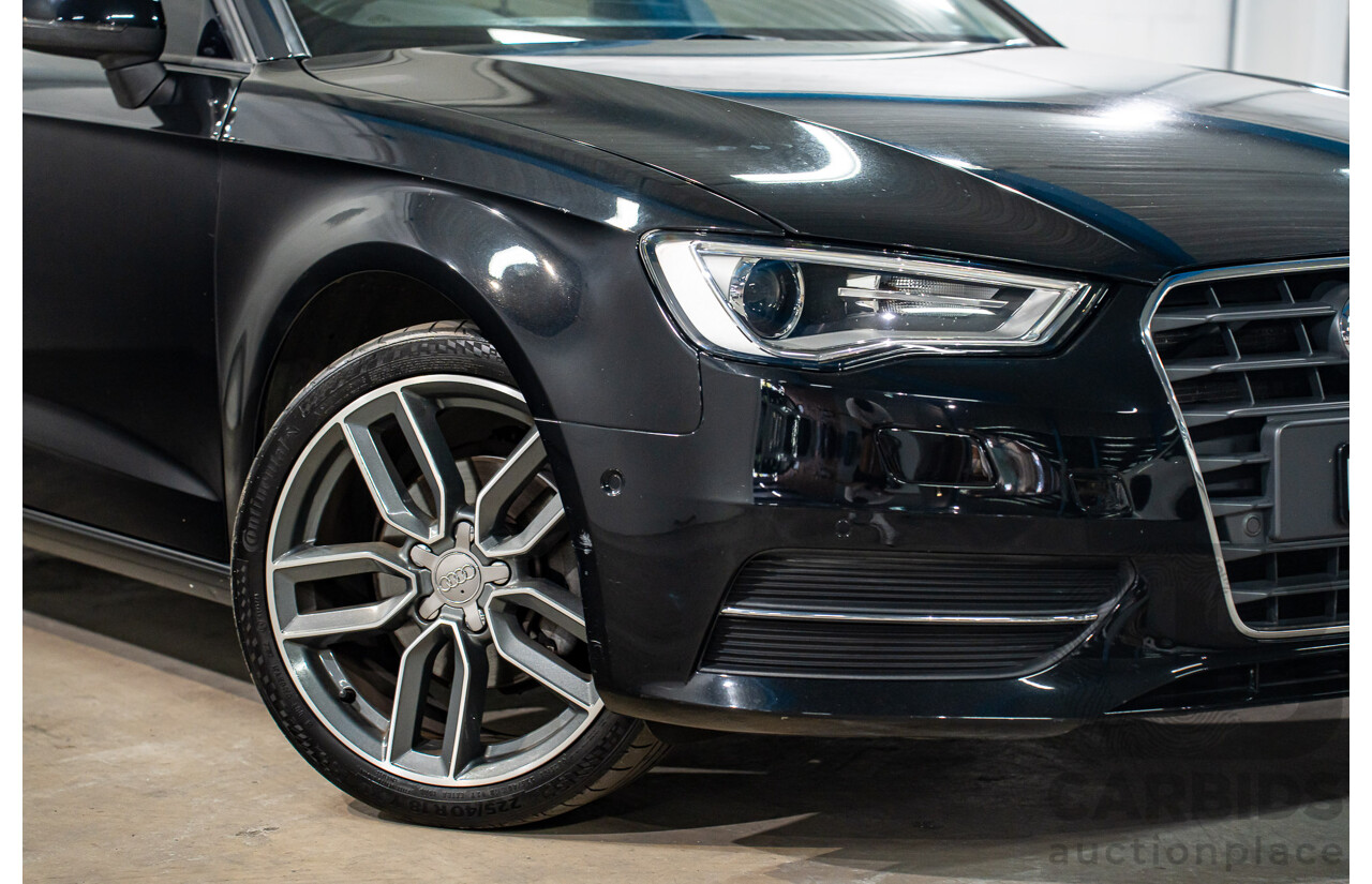 1/2014 Audi A3 Sportback 1.4 TFSI Attraction COD 8V 5d Hatchback Phantom Black Pearl Turbo 1.4L
