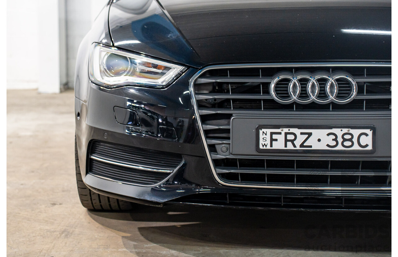 1/2014 Audi A3 Sportback 1.4 TFSI Attraction COD 8V 5d Hatchback Phantom Black Pearl Turbo 1.4L
