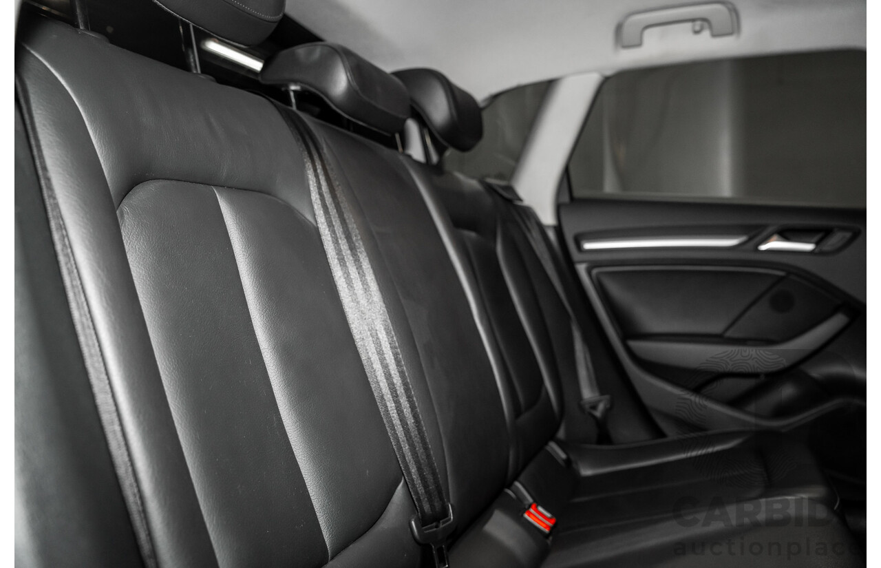 1/2014 Audi A3 Sportback 1.4 TFSI Attraction COD 8V 5d Hatchback Phantom Black Pearl Turbo 1.4L