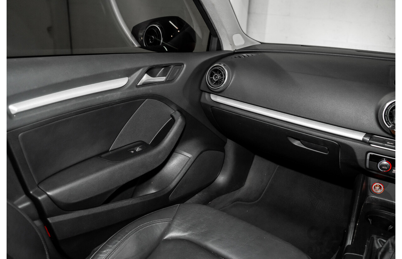 1/2014 Audi A3 Sportback 1.4 TFSI Attraction COD 8V 5d Hatchback Phantom Black Pearl Turbo 1.4L