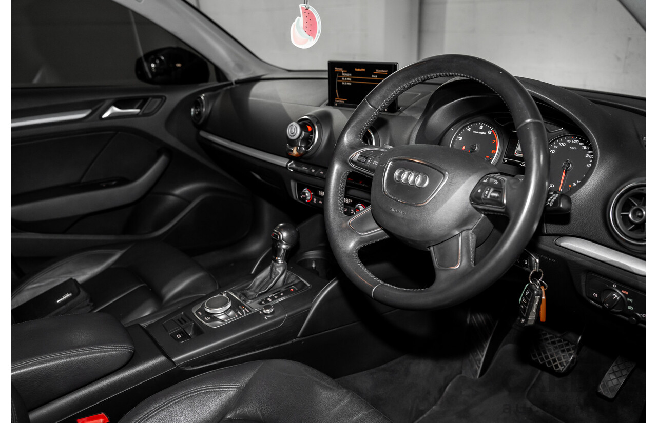 1/2014 Audi A3 Sportback 1.4 TFSI Attraction COD 8V 5d Hatchback Phantom Black Pearl Turbo 1.4L