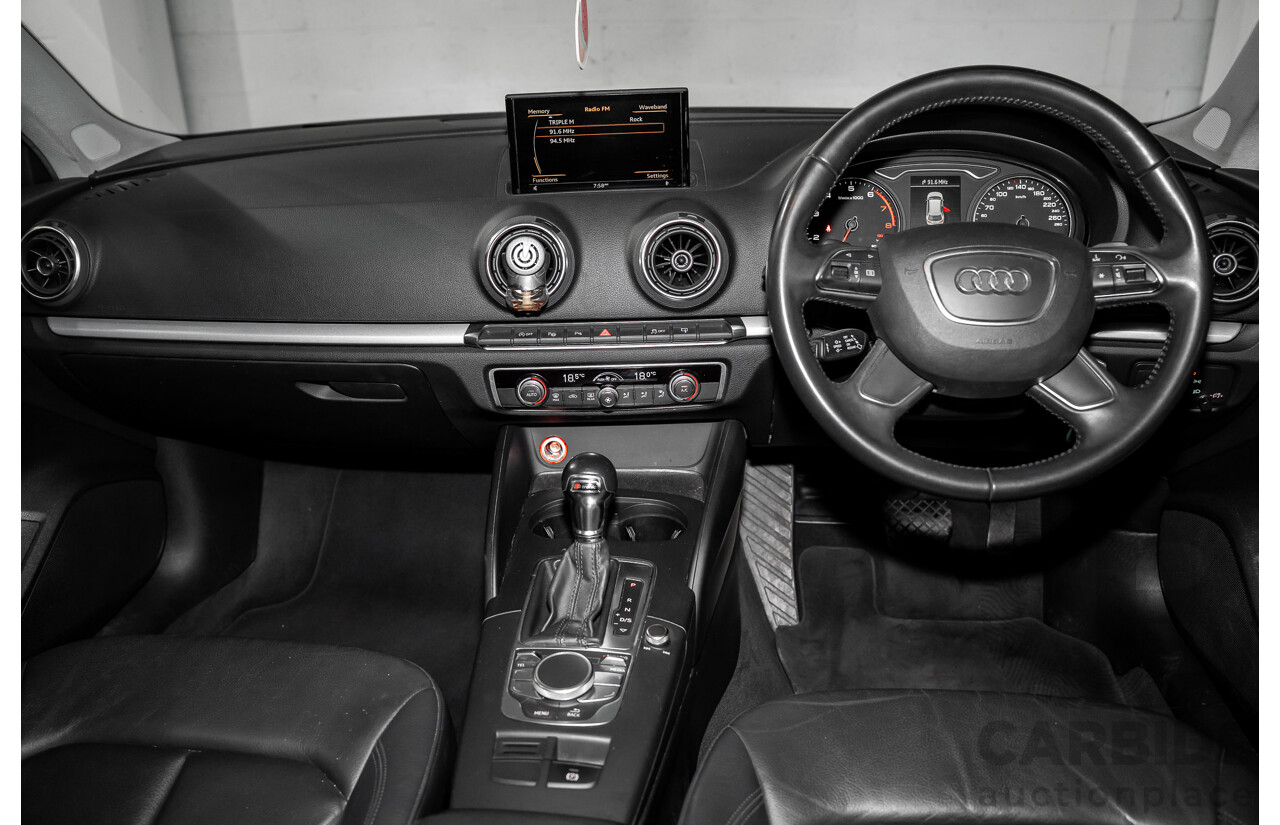 1/2014 Audi A3 Sportback 1.4 TFSI Attraction COD 8V 5d Hatchback Phantom Black Pearl Turbo 1.4L