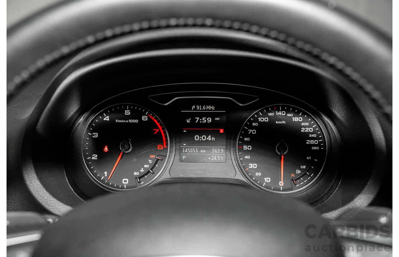 1/2014 Audi A3 Sportback 1.4 TFSI Attraction COD 8V 5d Hatchback Phantom Black Pearl Turbo 1.4L