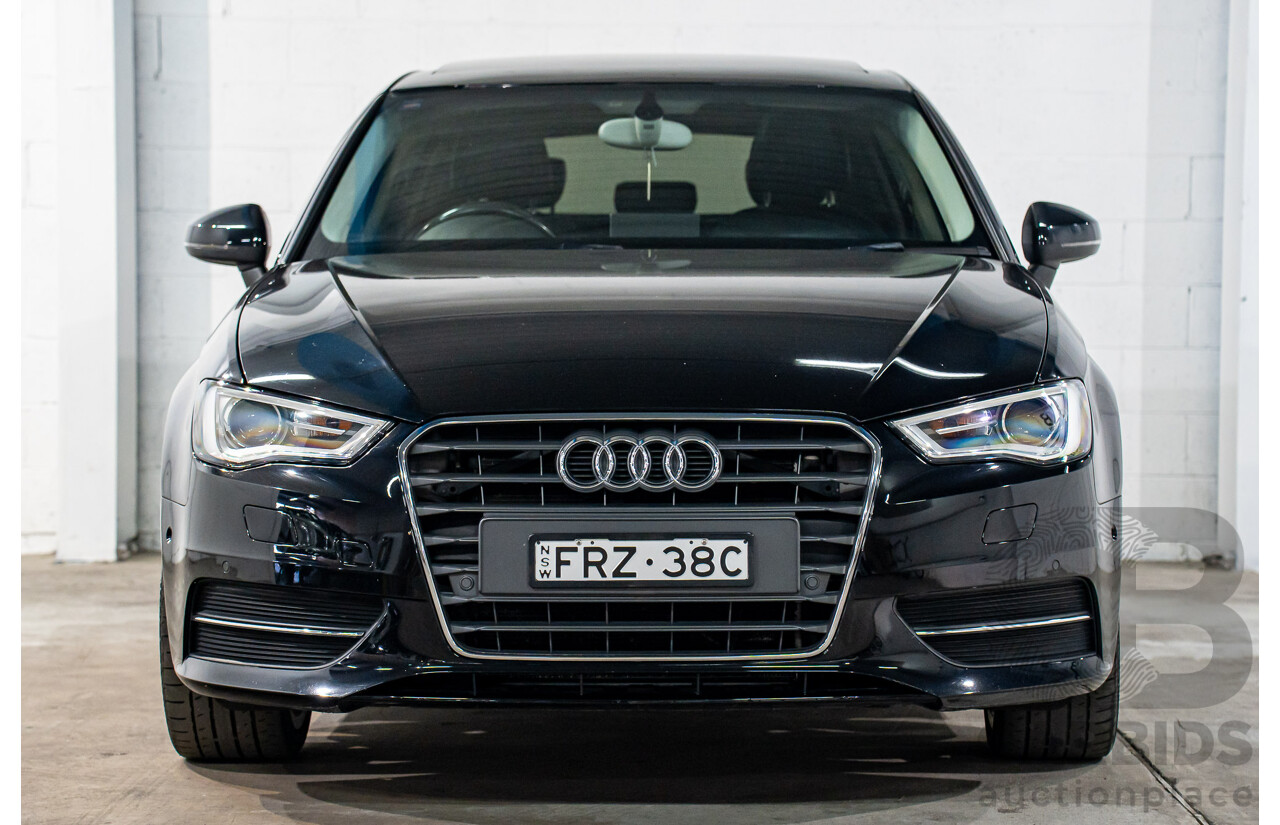 1/2014 Audi A3 Sportback 1.4 TFSI Attraction COD 8V 5d Hatchback Phantom Black Pearl Turbo 1.4L
