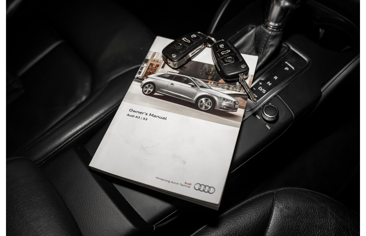 1/2014 Audi A3 Sportback 1.4 TFSI Attraction COD 8V 5d Hatchback Phantom Black Pearl Turbo 1.4L