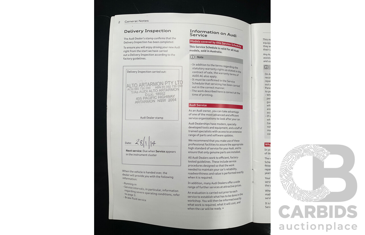 1/2014 Audi A3 Sportback 1.4 TFSI Attraction COD 8V 5d Hatchback Phantom Black Pearl Turbo 1.4L