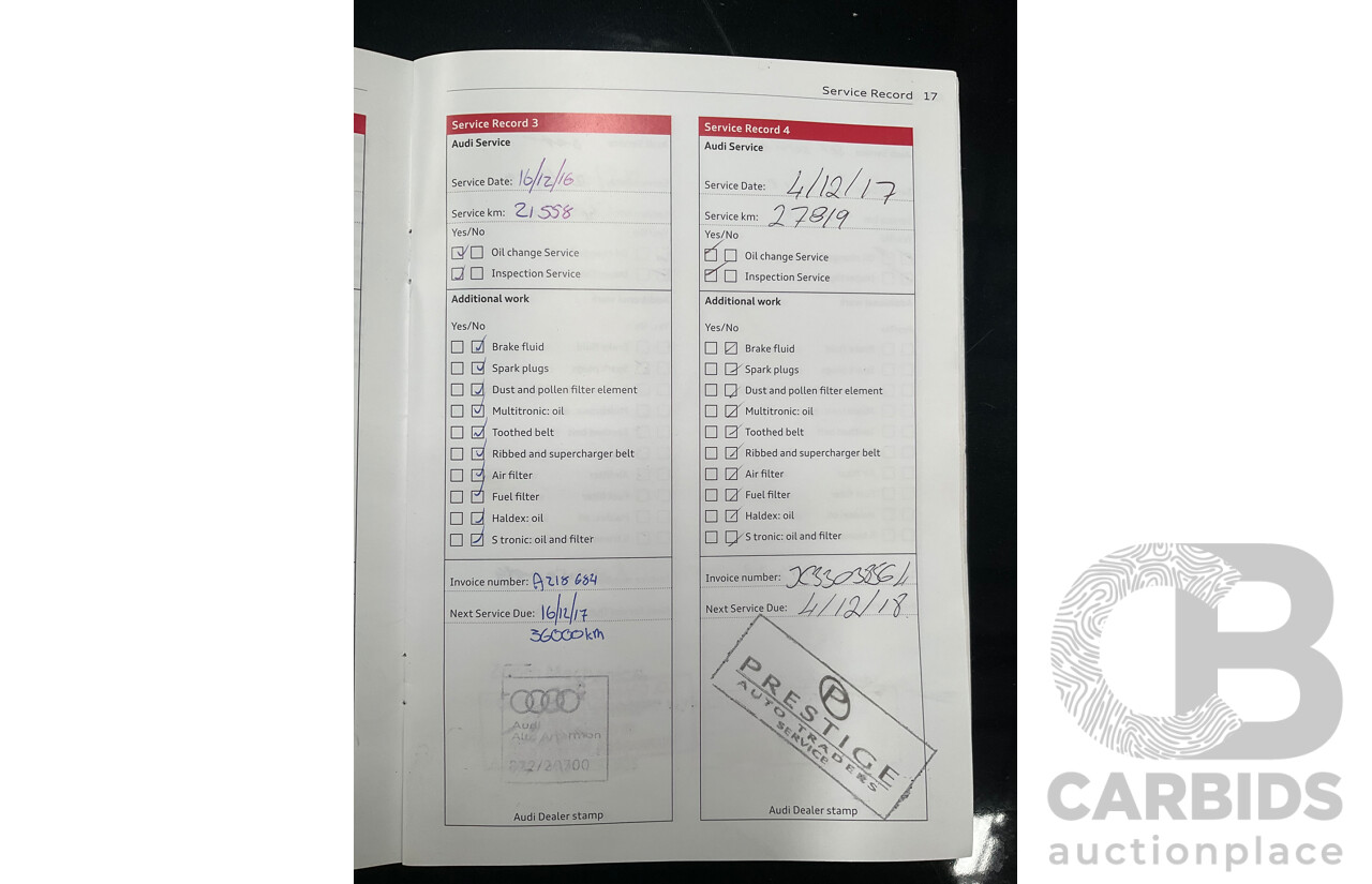 1/2014 Audi A3 Sportback 1.4 TFSI Attraction COD 8V 5d Hatchback Phantom Black Pearl Turbo 1.4L