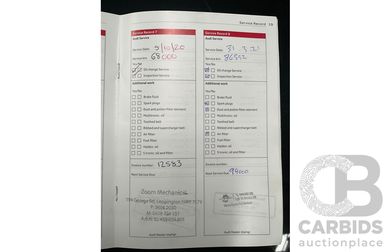 1/2014 Audi A3 Sportback 1.4 TFSI Attraction COD 8V 5d Hatchback Phantom Black Pearl Turbo 1.4L