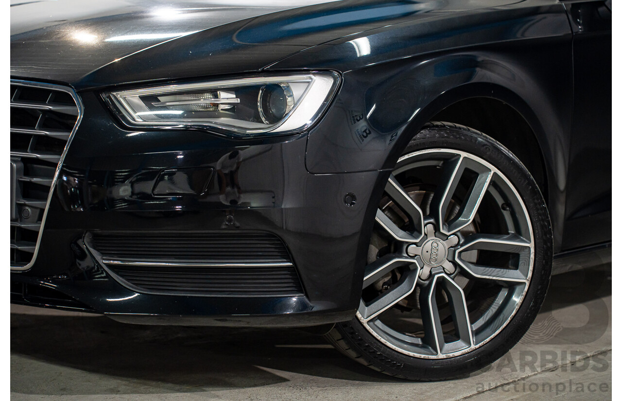 1/2014 Audi A3 Sportback 1.4 TFSI Attraction COD 8V 5d Hatchback Phantom Black Pearl Turbo 1.4L