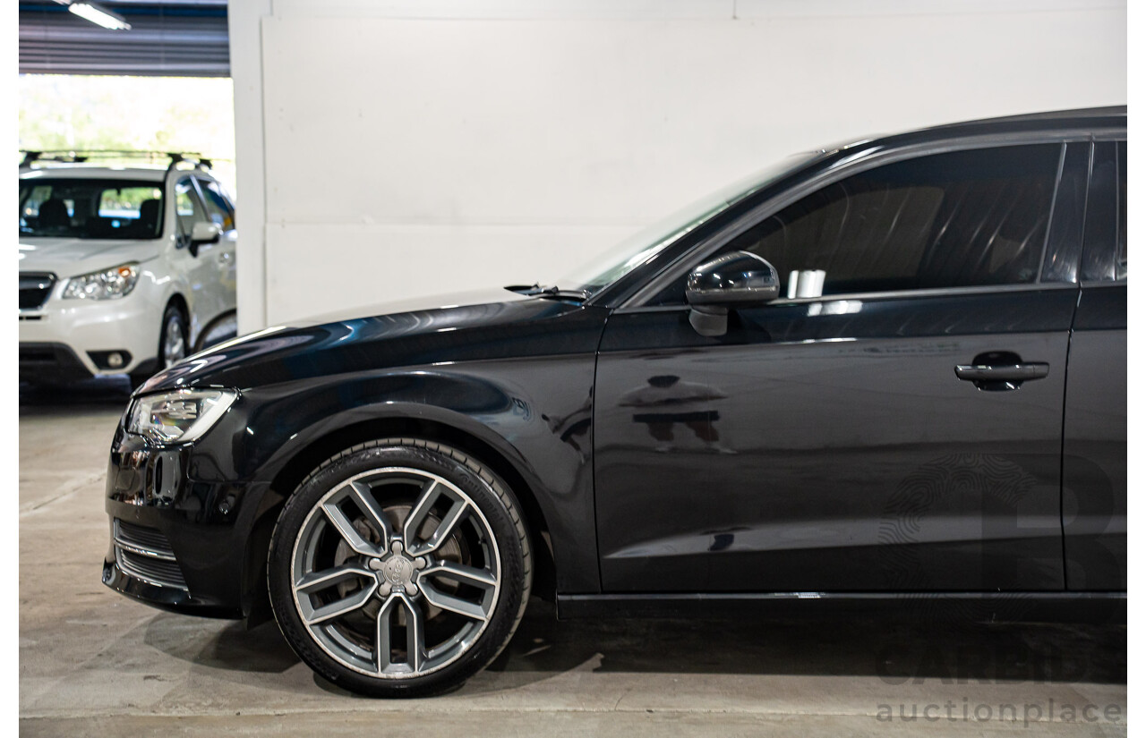 1/2014 Audi A3 Sportback 1.4 TFSI Attraction COD 8V 5d Hatchback Phantom Black Pearl Turbo 1.4L