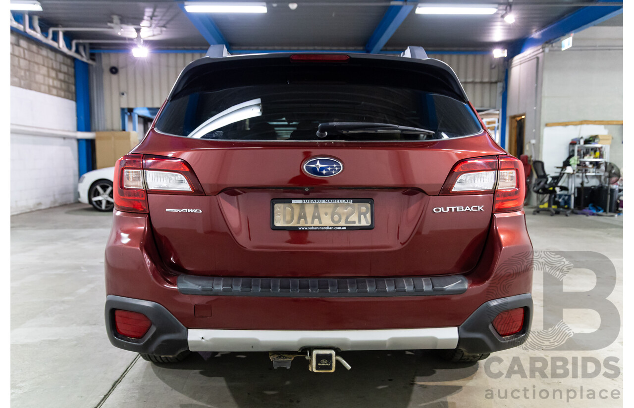 08/2015 Subaru Outback 3.6R (AWD) MY15 4D Wagon Venetian Red 3.6L
