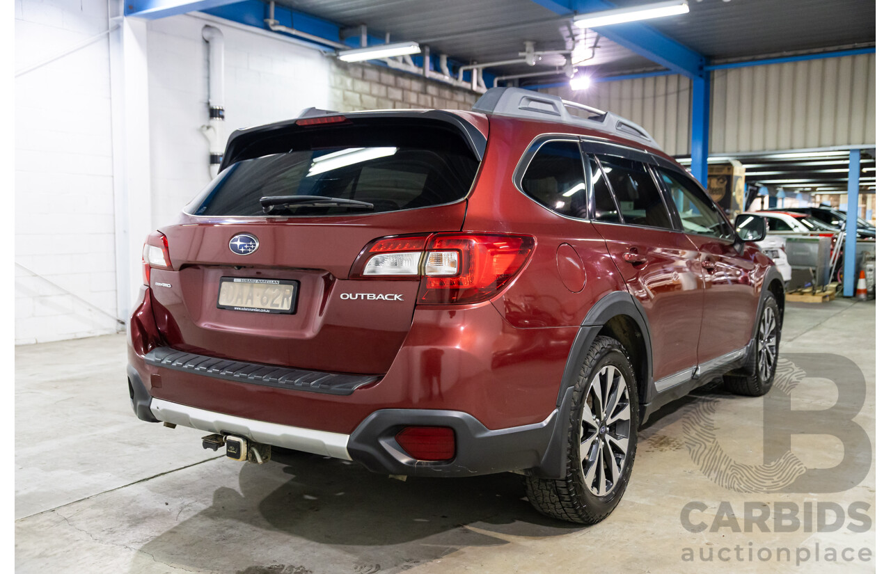 08/2015 Subaru Outback 3.6R (AWD) MY15 4D Wagon Venetian Red 3.6L