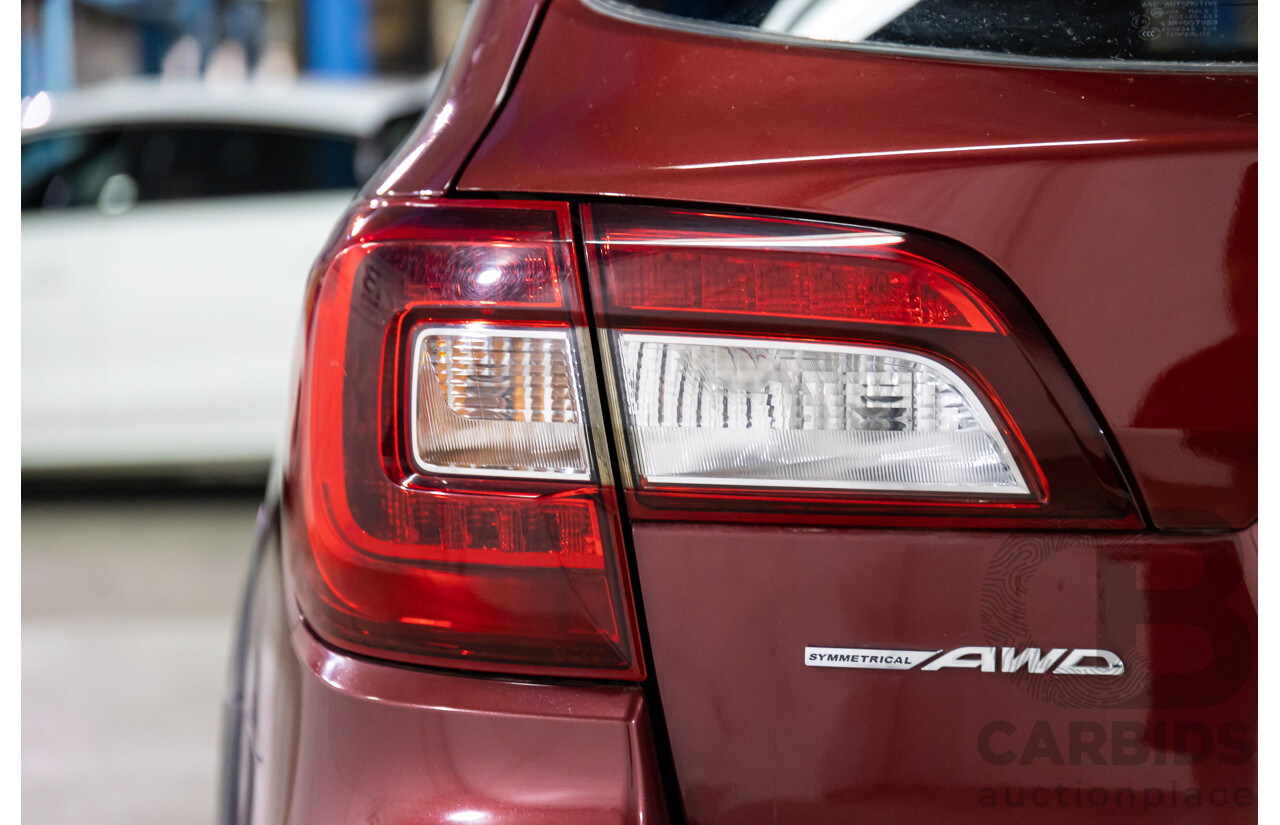 08/2015 Subaru Outback 3.6R (AWD) MY15 4D Wagon Venetian Red 3.6L