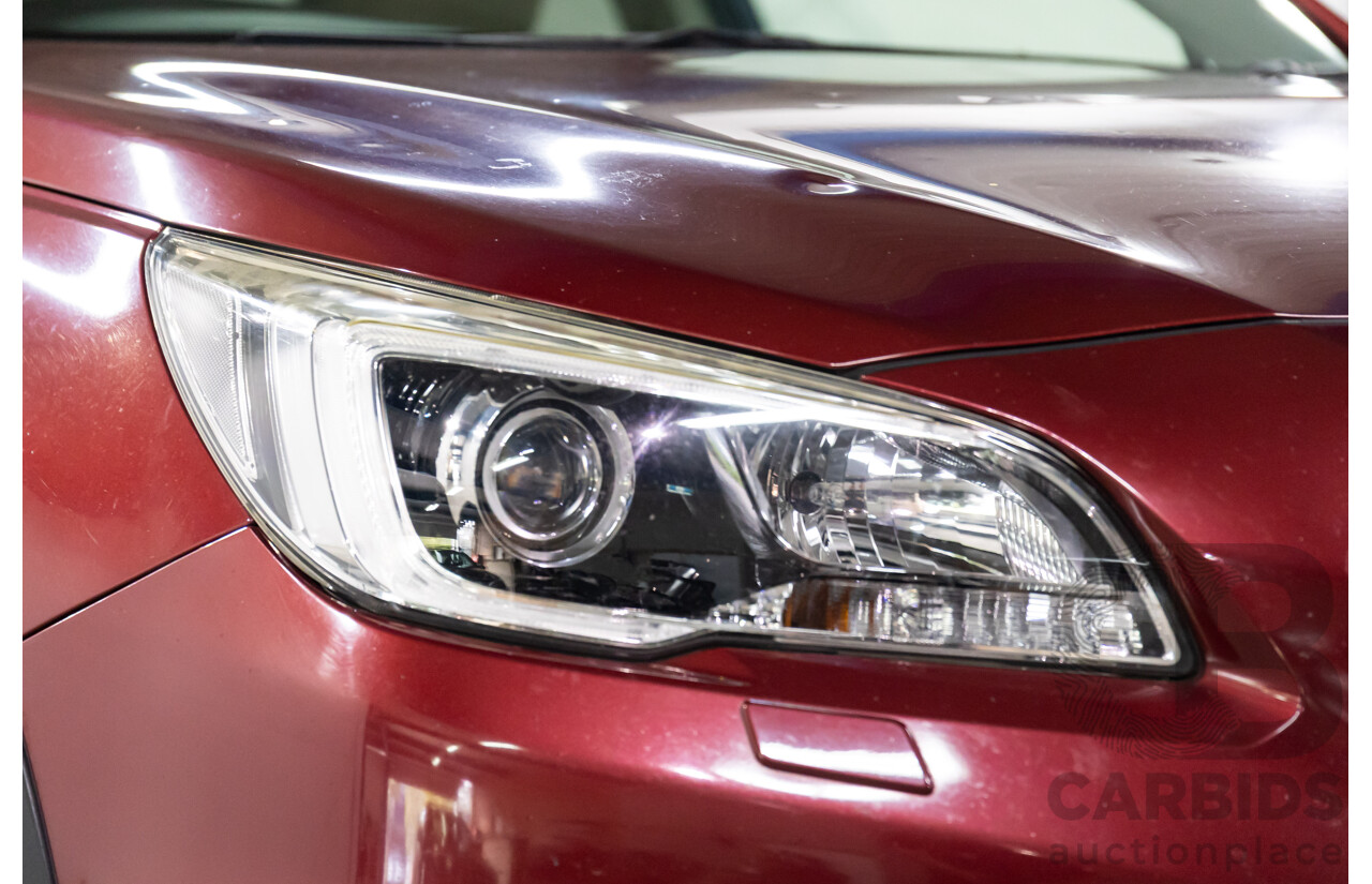 08/2015 Subaru Outback 3.6R (AWD) MY15 4D Wagon Venetian Red 3.6L