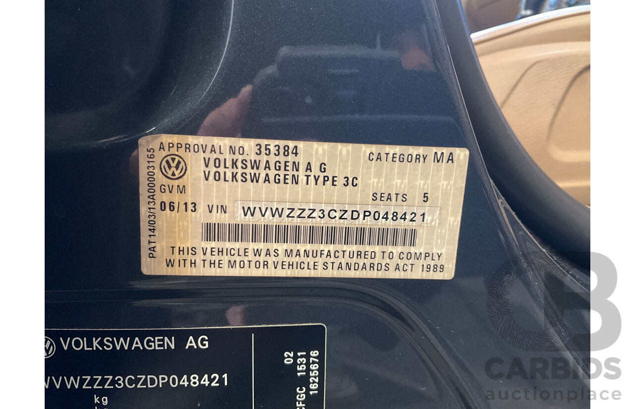 6/2013 Volkswagen Passat 130 TDI Highline 3C MY13.5 FWD 6SP Auto 4d Sedan Grey Turbo Diesel 2.0L