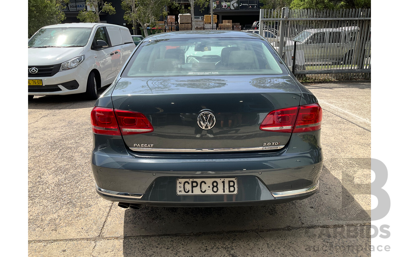 6/2013 Volkswagen Passat 130 TDI Highline 3C MY13.5 FWD 6SP Auto 4d Sedan Grey Turbo Diesel 2.0L