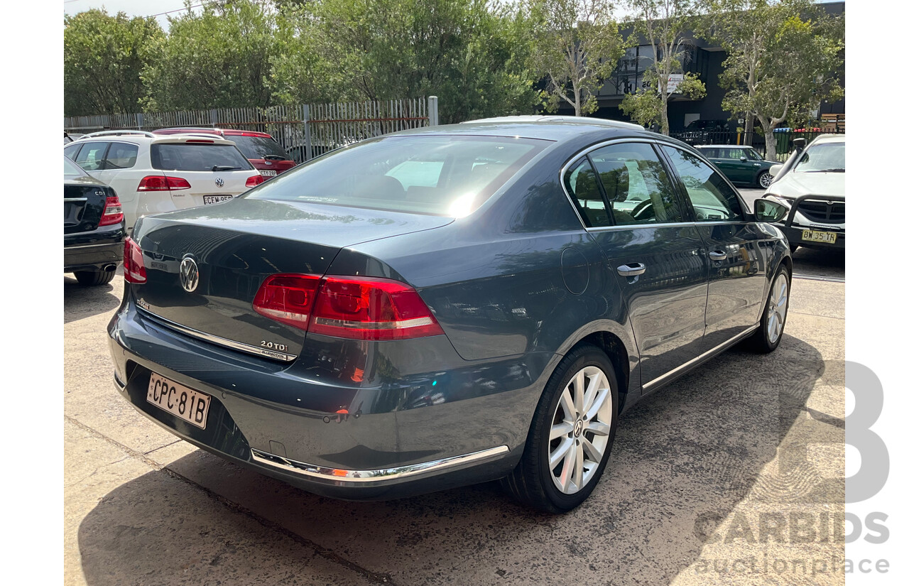 6/2013 Volkswagen Passat 130 TDI Highline 3C MY13.5 FWD 6SP Auto 4d Sedan Grey Turbo Diesel 2.0L