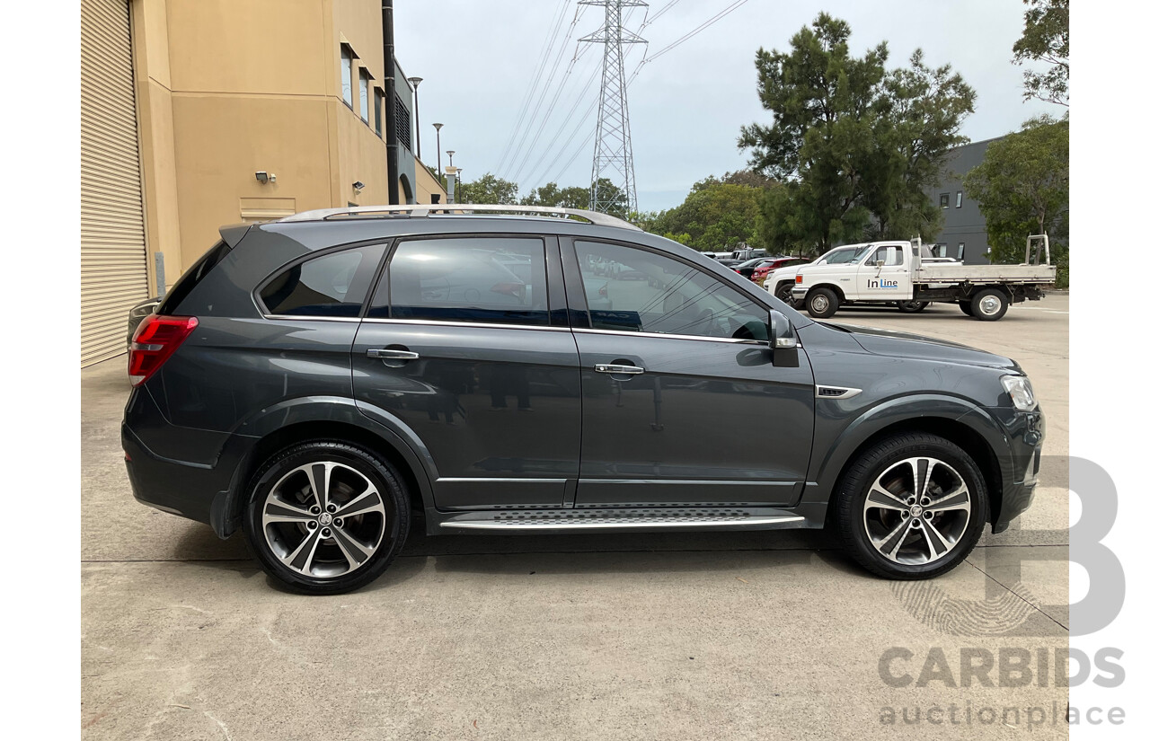 9/2016 Holden Captiva 7 LTZ (awd) CG MY16 4d Wagon Grey Metallic Turbo Diesel 2.2L - 7 Seater