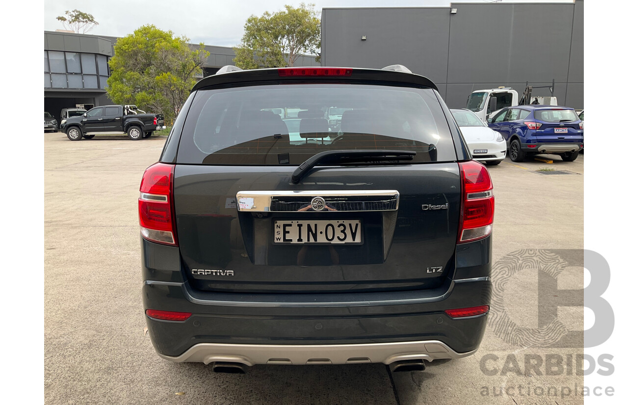 9/2016 Holden Captiva 7 LTZ (awd) CG MY16 4d Wagon Grey Metallic Turbo Diesel 2.2L - 7 Seater
