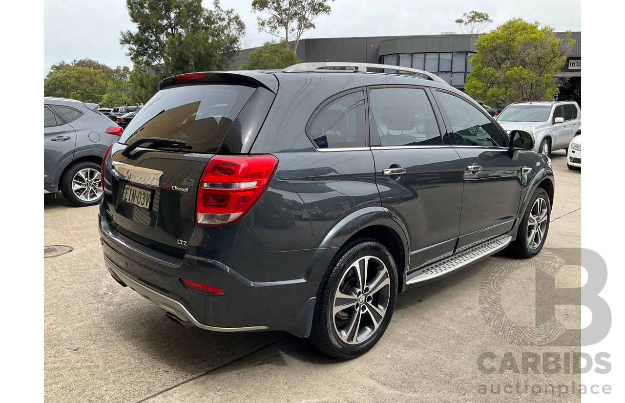 9/2016 Holden Captiva 7 LTZ (awd) CG MY16 4d Wagon Grey Metallic Turbo Diesel 2.2L - 7 Seater