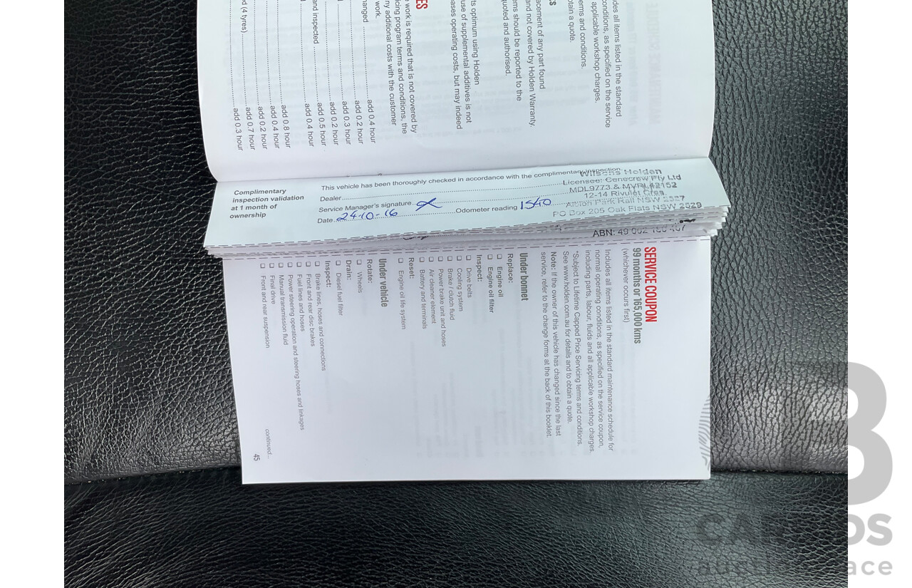 9/2016 Holden Captiva 7 LTZ (awd) CG MY16 4d Wagon Grey Metallic Turbo Diesel 2.2L - 7 Seater