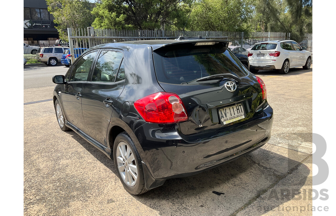 4/2008 Toyota Corolla Seca Levin SX ZRE152R 5d Hatchback Black 1.8L