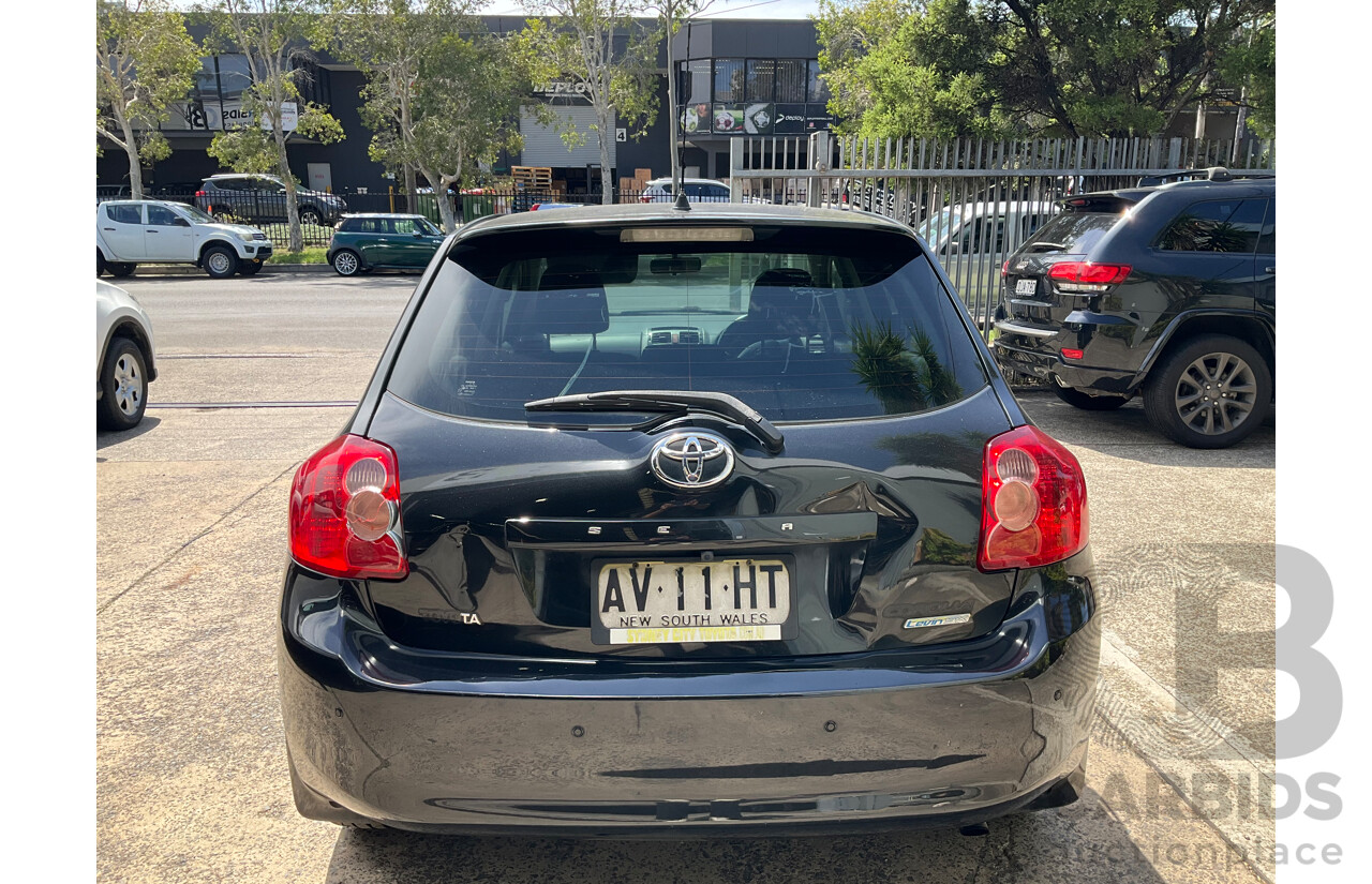 4/2008 Toyota Corolla Seca Levin SX ZRE152R 5d Hatchback Black 1.8L