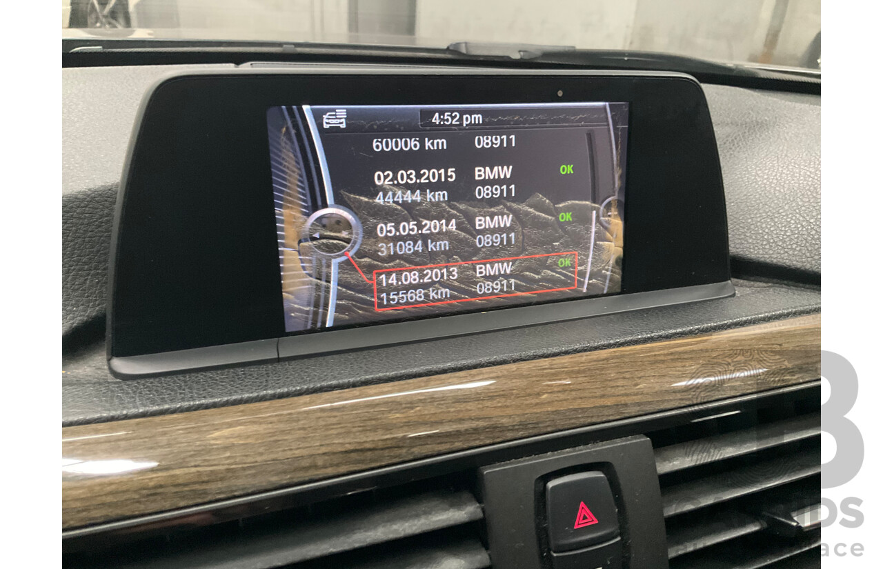 7/2012 BMW 328i Luxury Line F30 4d Sedan Mineral Grey Metallic Turbo 2.0L