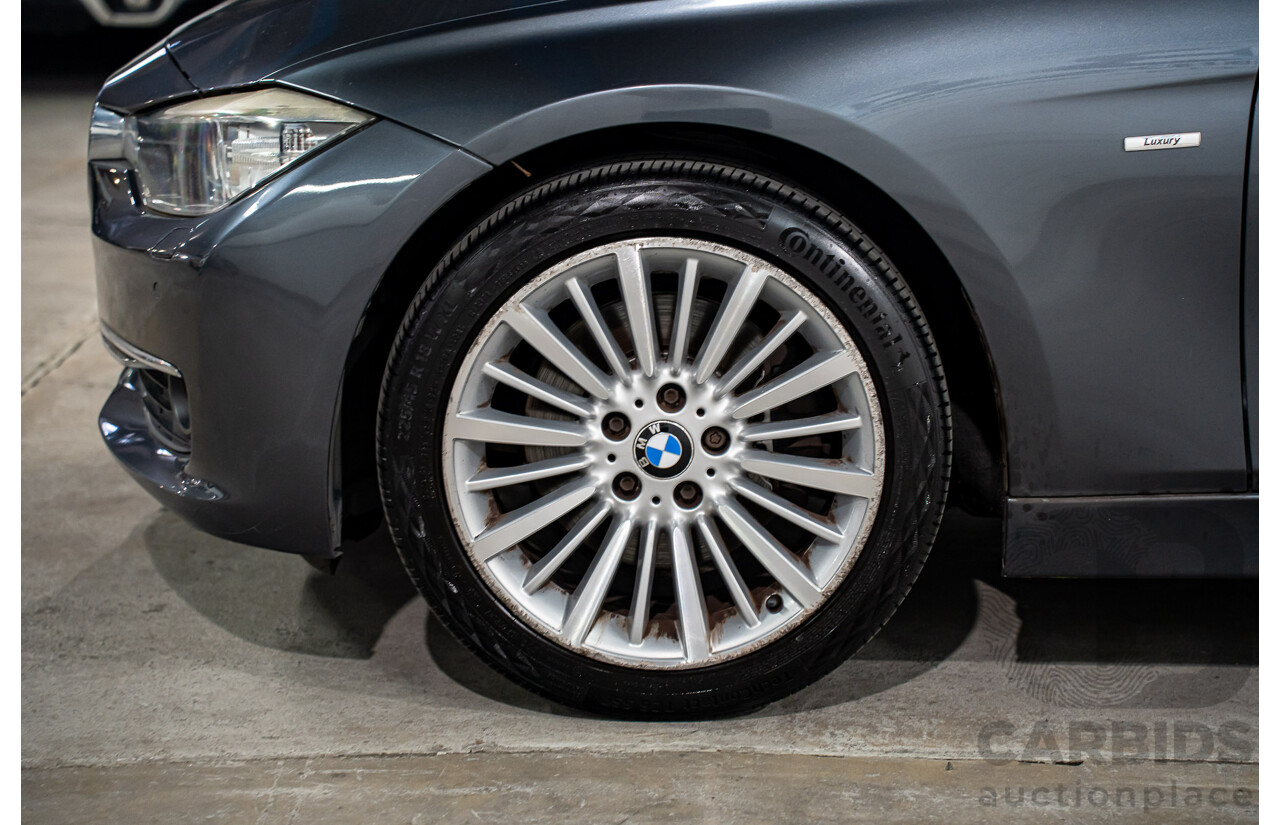 7/2012 BMW 328i Luxury Line F30 4d Sedan Mineral Grey Metallic Turbo 2.0L