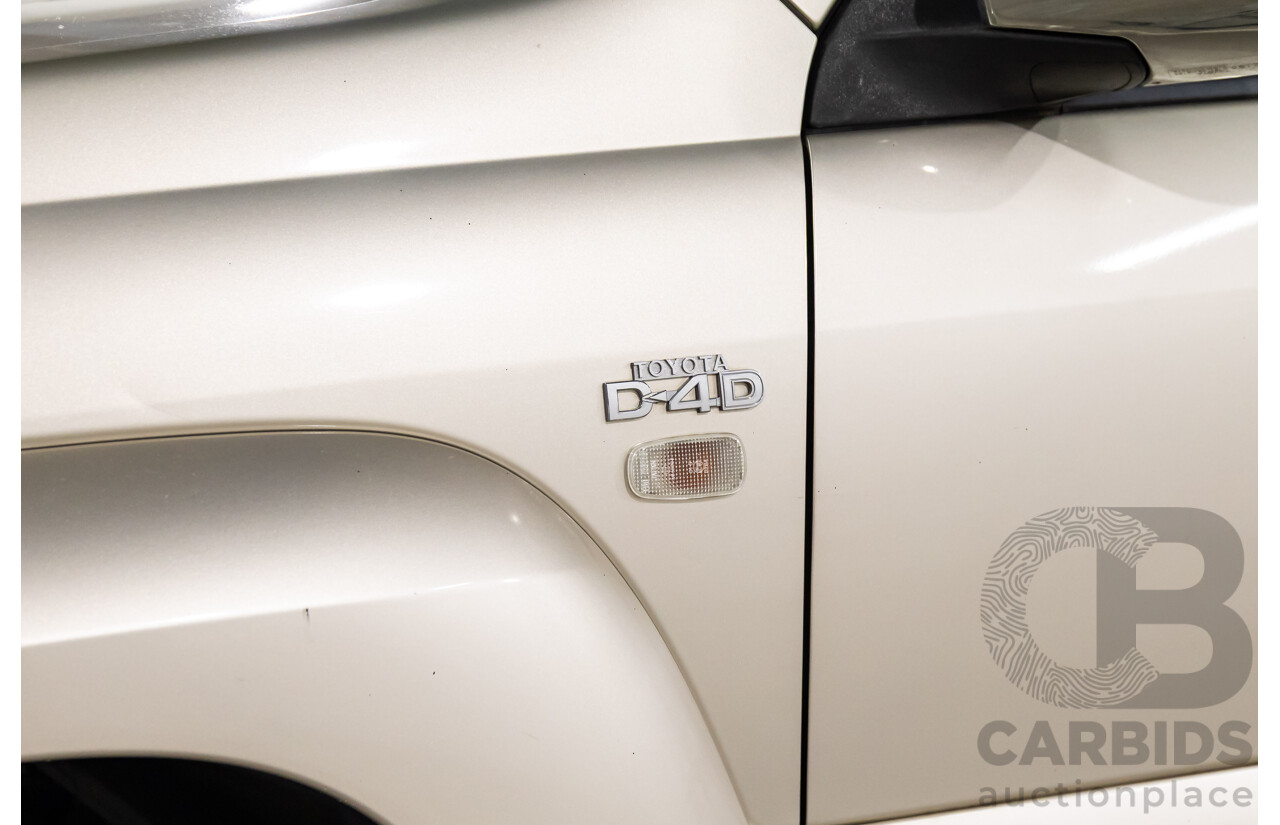 4/2008 Toyota Landcruiser Prado GXL (4x4) KDJ120R 07 UPGRADE 4d Wagon Savannah Metallic Turbo Diesel 3.0L