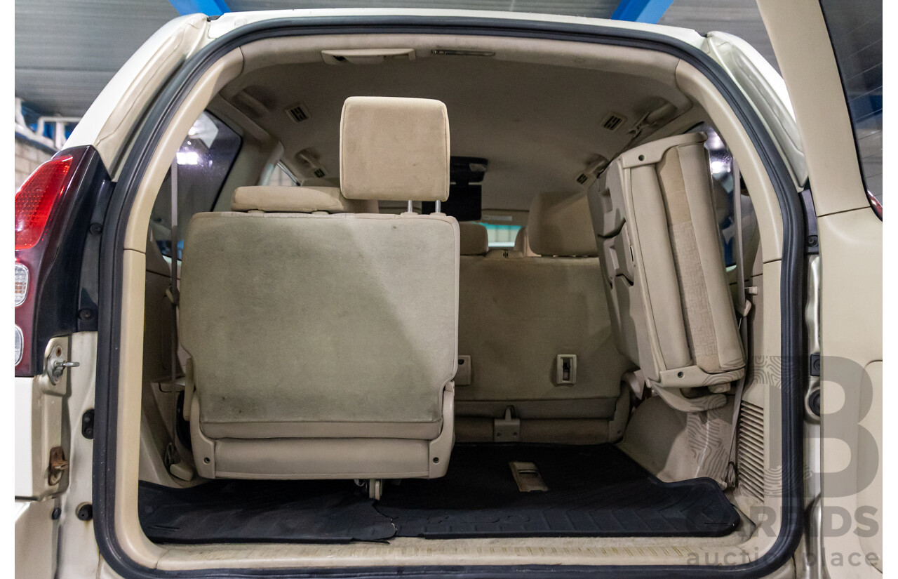 4/2008 Toyota Landcruiser Prado GXL (4x4) KDJ120R 07 UPGRADE 4d Wagon Savannah Metallic Turbo Diesel 3.0L