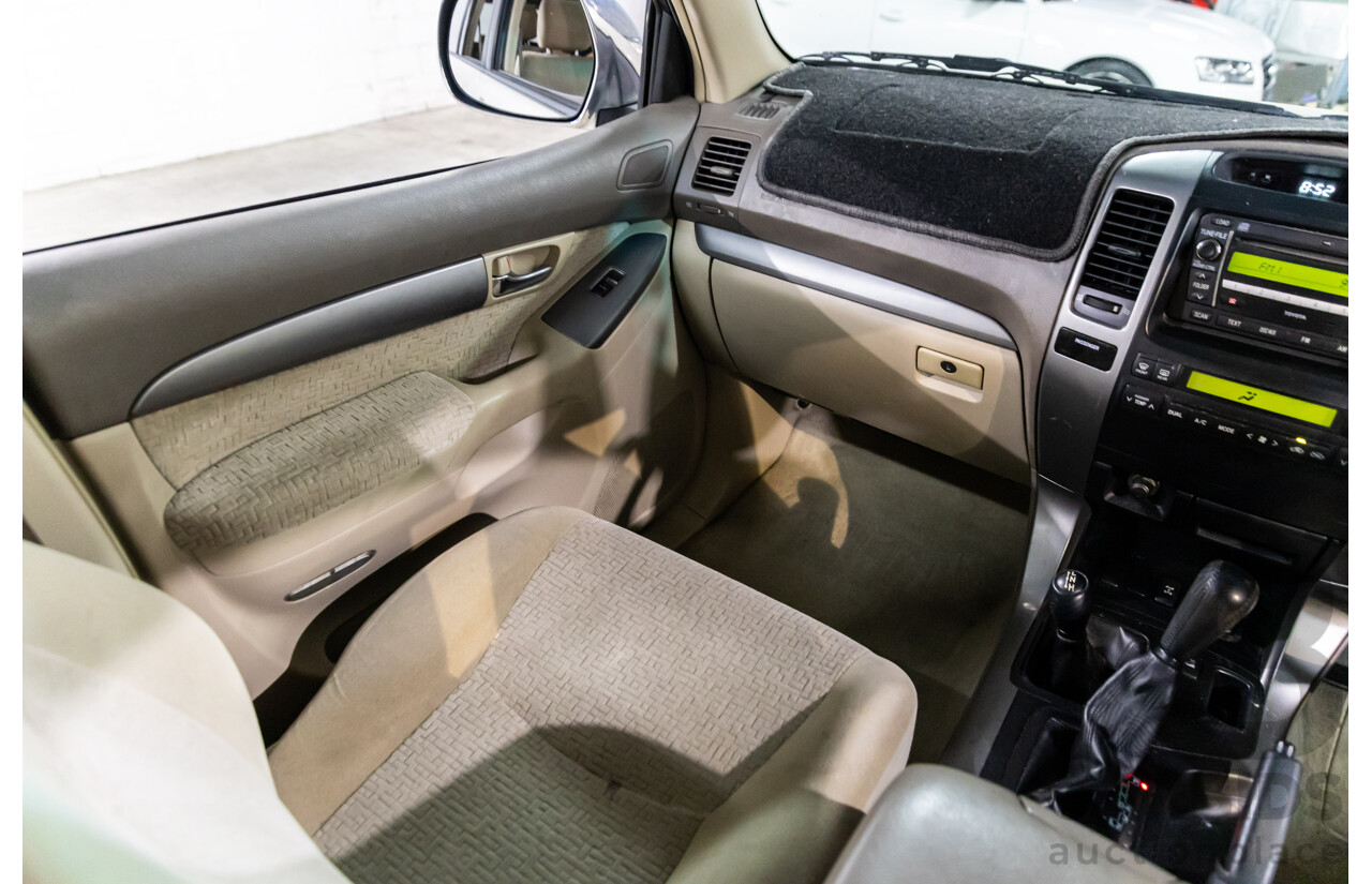 4/2008 Toyota Landcruiser Prado GXL (4x4) KDJ120R 07 UPGRADE 4d Wagon Savannah Metallic Turbo Diesel 3.0L