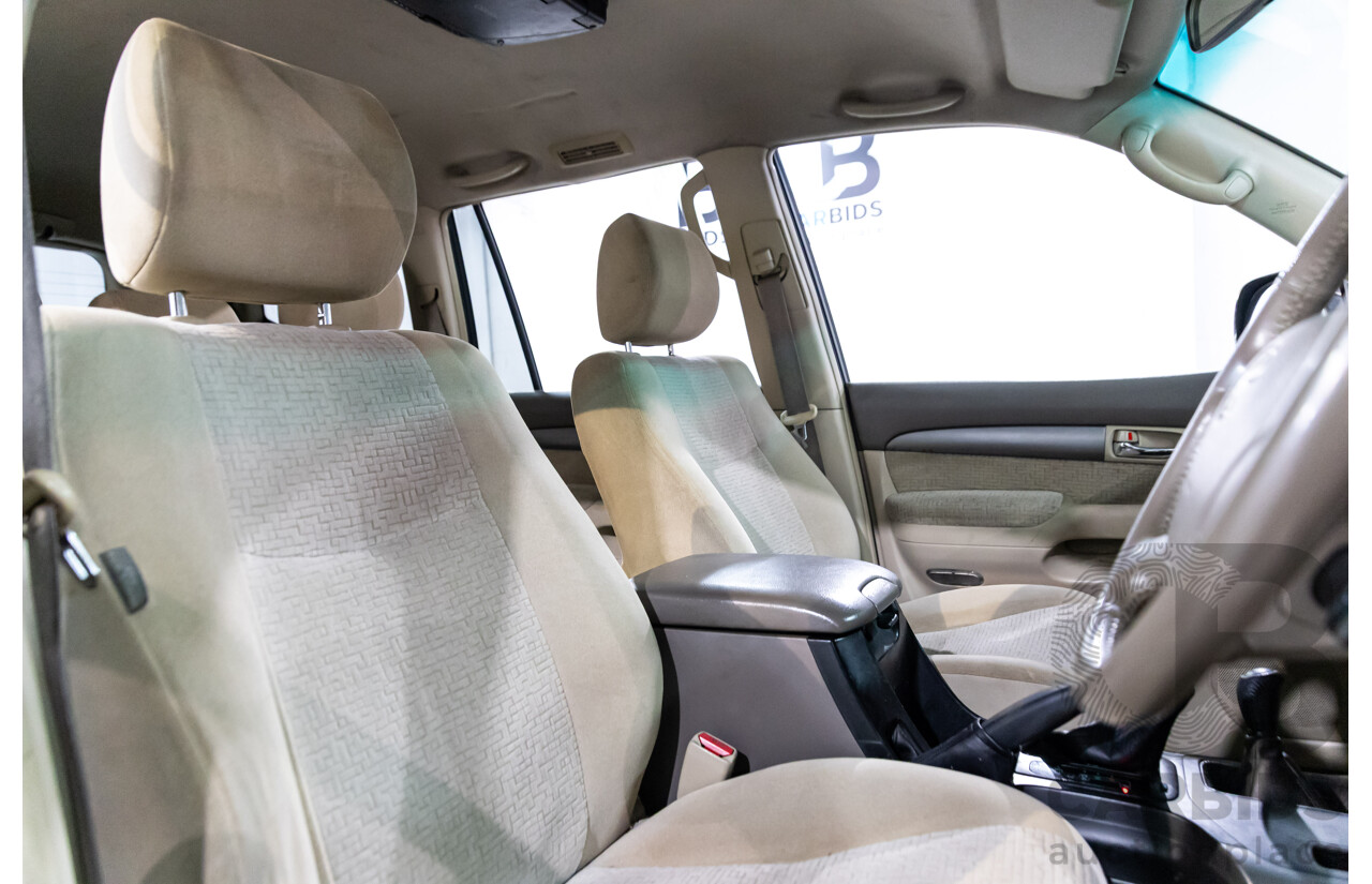 4/2008 Toyota Landcruiser Prado GXL (4x4) KDJ120R 07 UPGRADE 4d Wagon Savannah Metallic Turbo Diesel 3.0L