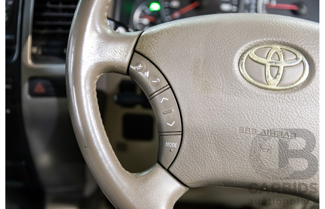 4/2008 Toyota Landcruiser Prado GXL (4x4) KDJ120R 07 UPGRADE 4d Wagon Savannah Metallic Turbo Diesel 3.0L