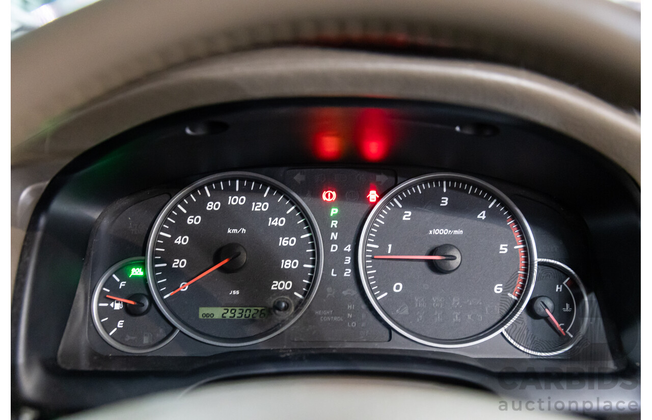 4/2008 Toyota Landcruiser Prado GXL (4x4) KDJ120R 07 UPGRADE 4d Wagon Savannah Metallic Turbo Diesel 3.0L