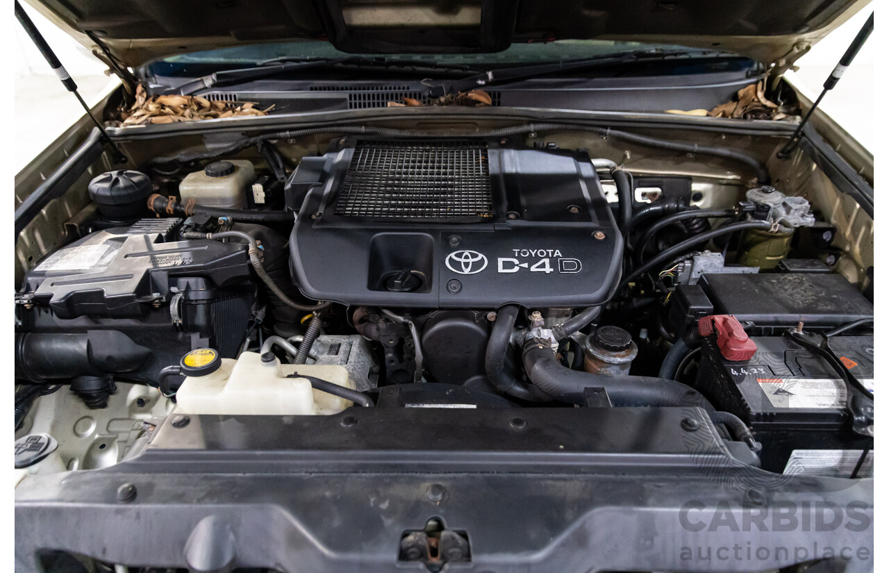 4/2008 Toyota Landcruiser Prado GXL (4x4) KDJ120R 07 UPGRADE 4d Wagon Savannah Metallic Turbo Diesel 3.0L