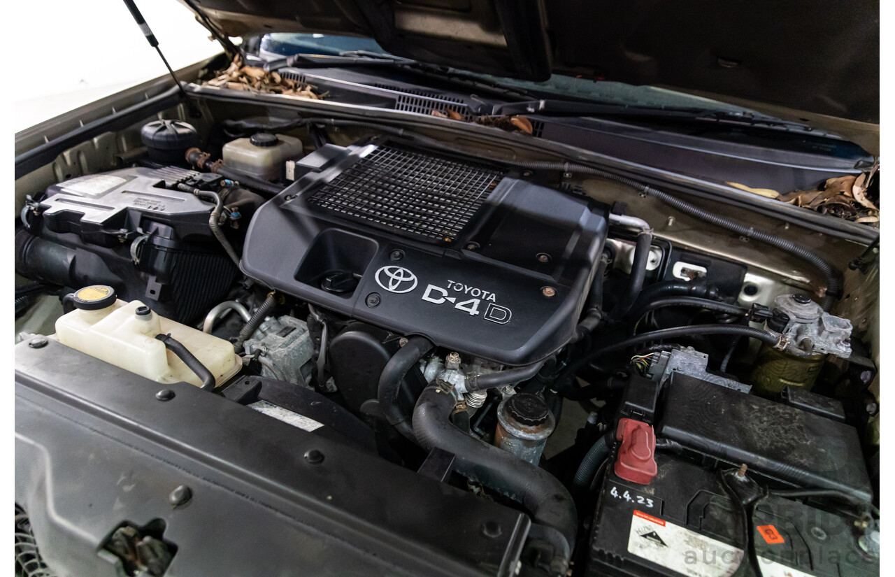 4/2008 Toyota Landcruiser Prado GXL (4x4) KDJ120R 07 UPGRADE 4d Wagon Savannah Metallic Turbo Diesel 3.0L